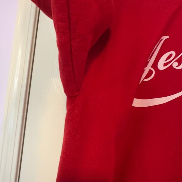 Enjoy Jesus Christ Christian Parody Hoodie Size S Thou Shalt Never Thirst - Picture 7 of 7